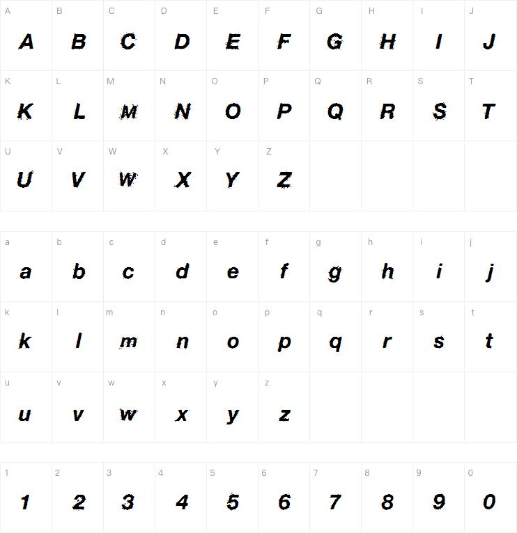 BirdFly字体