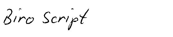 Biro Script