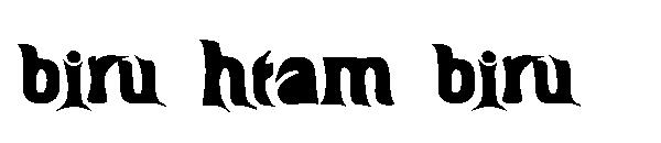 Biru-htam-biru字体