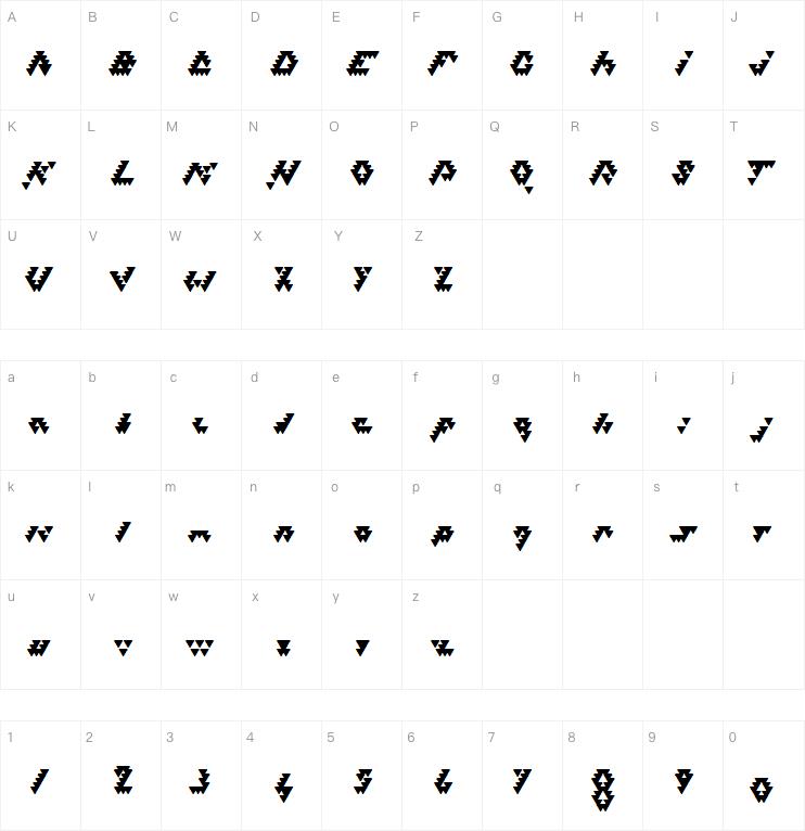 Bizar Loved Triangles字体