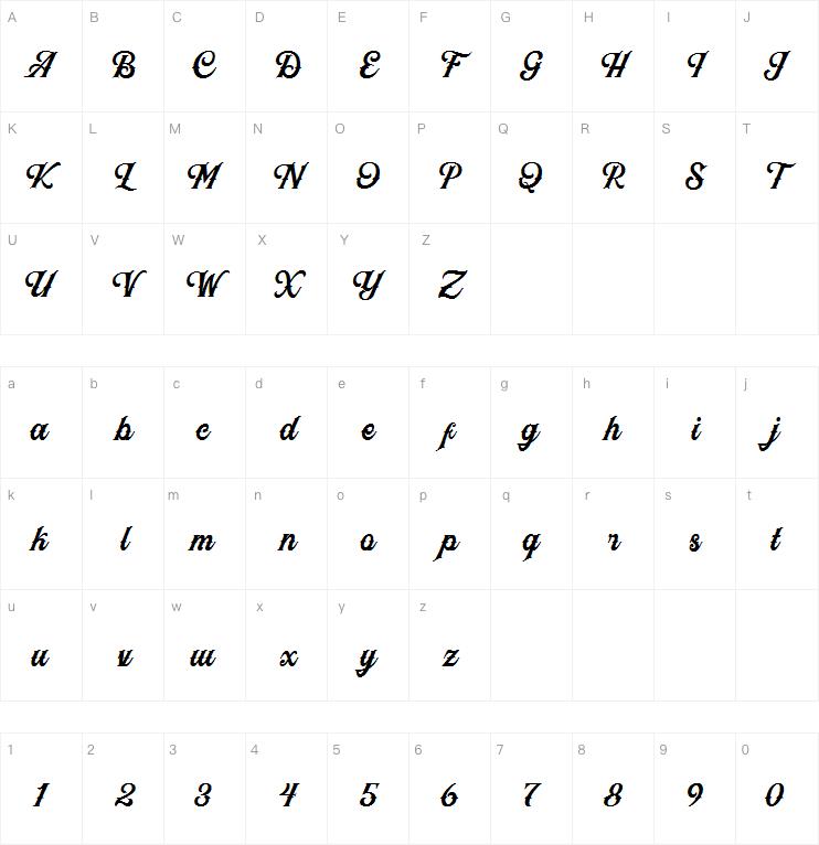 Black Jack Script字体