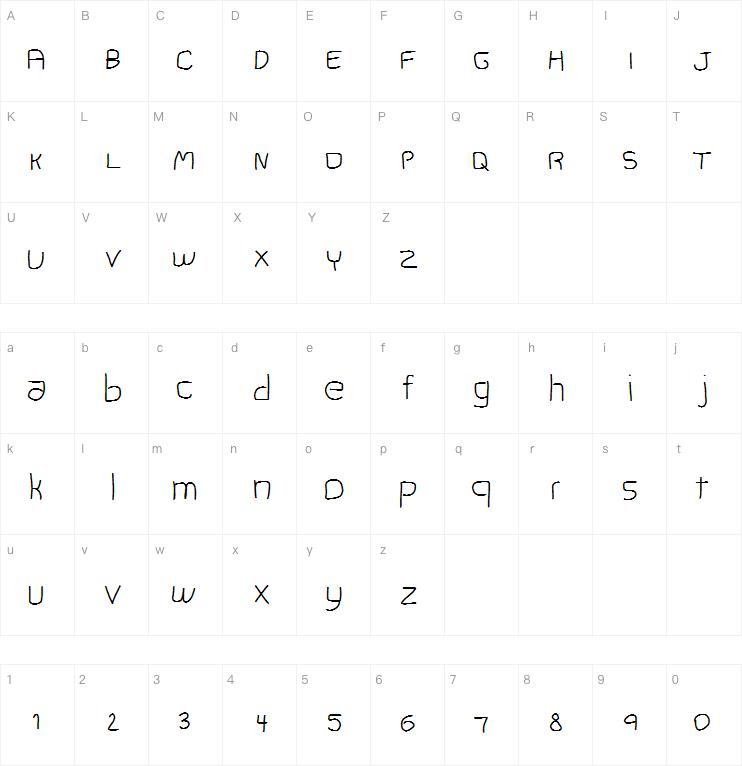 Black Pine Trees字体
