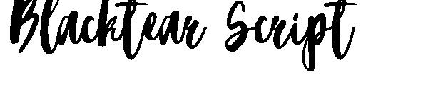 Blacktear Script字体