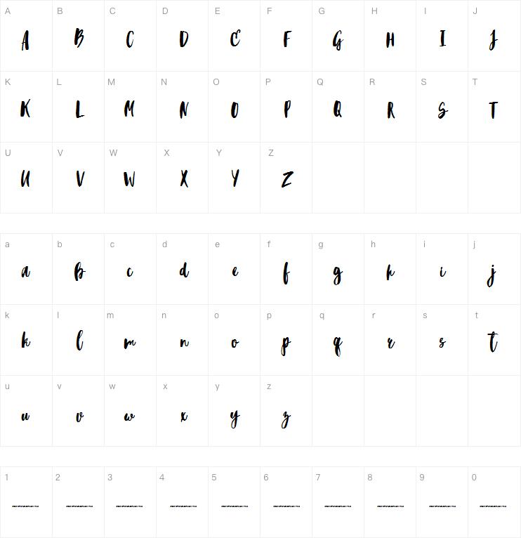 Blacktear Script字体
