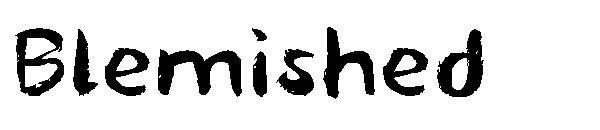 Blemished字体