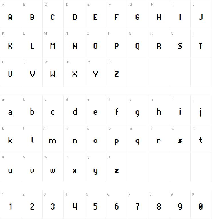 Blrrpix Strict字体
