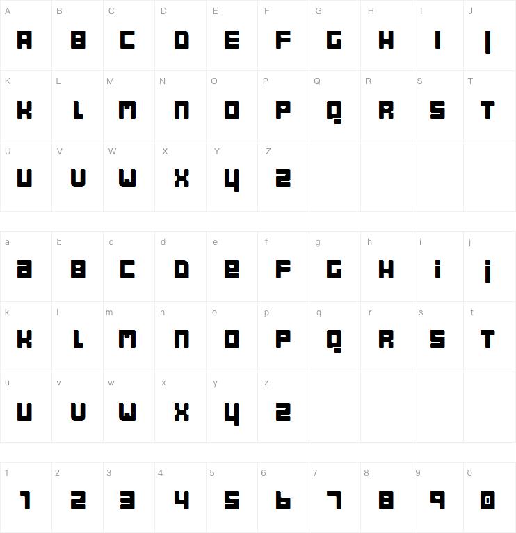 Bob Filled字体
