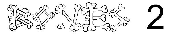 Bones 2字体