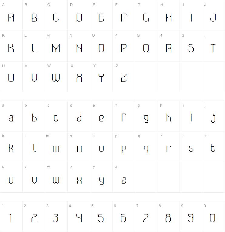 Bonzer - Bruxelles字体