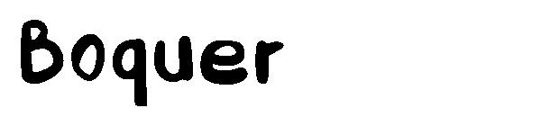 Boquer字体