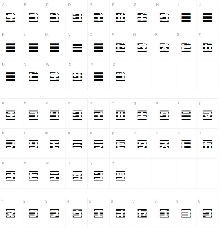 Border 7字体