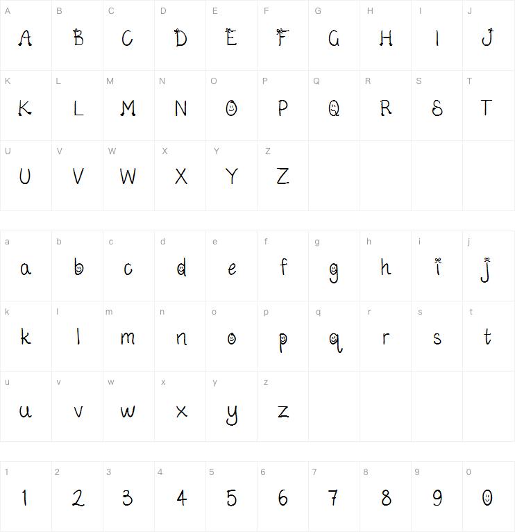 Bows And Boots字体