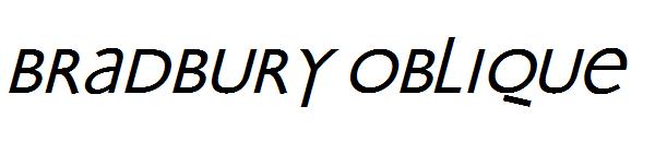 Bradbury Oblique字体