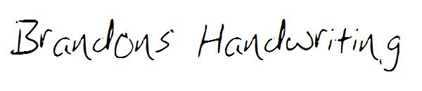 Brandons Handwriting字体
