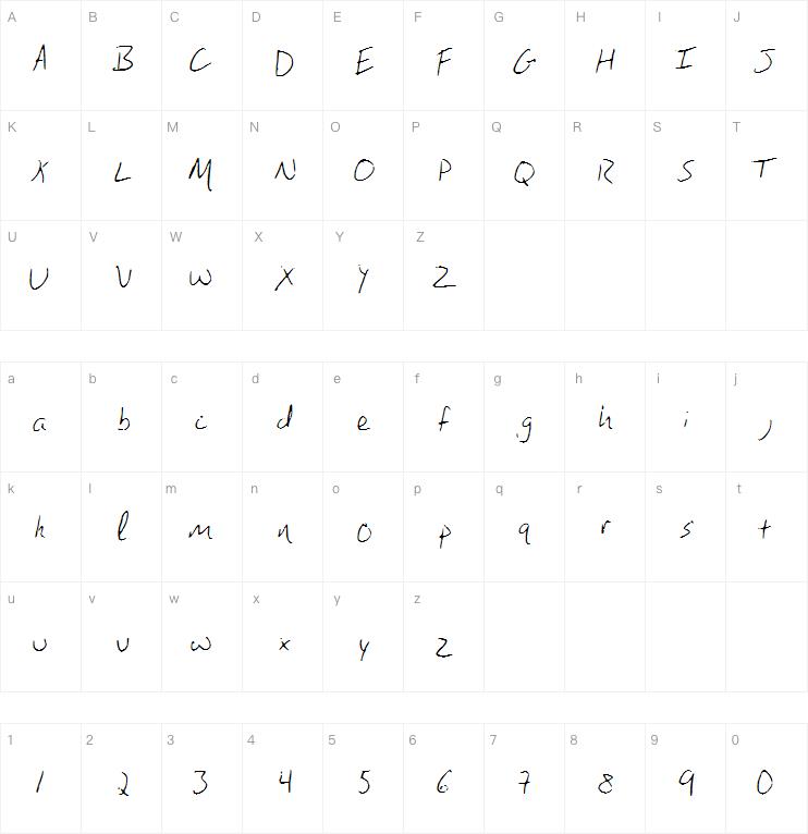 Brandons Handwriting字体