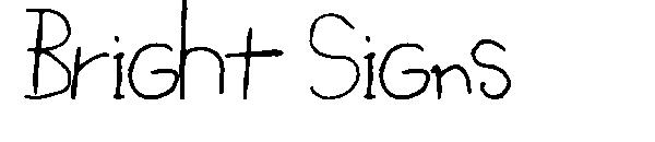 Bright Signs字体