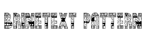 Brinetext Pattern字体