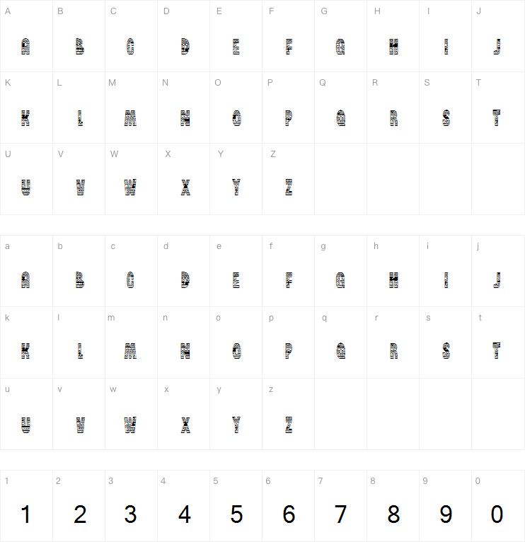 Brinetext Pattern字体
