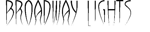 Broadway Lights字体
