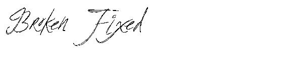 Broken Fixed字体