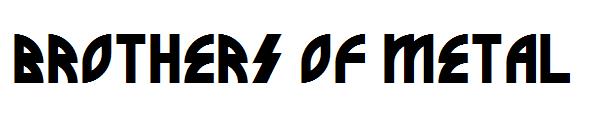 Brothers of Metal字体