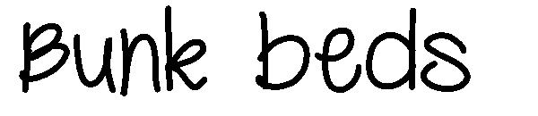 Bunk beds字体