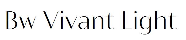 Bw Vivant Light字体