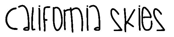 California Skies字体