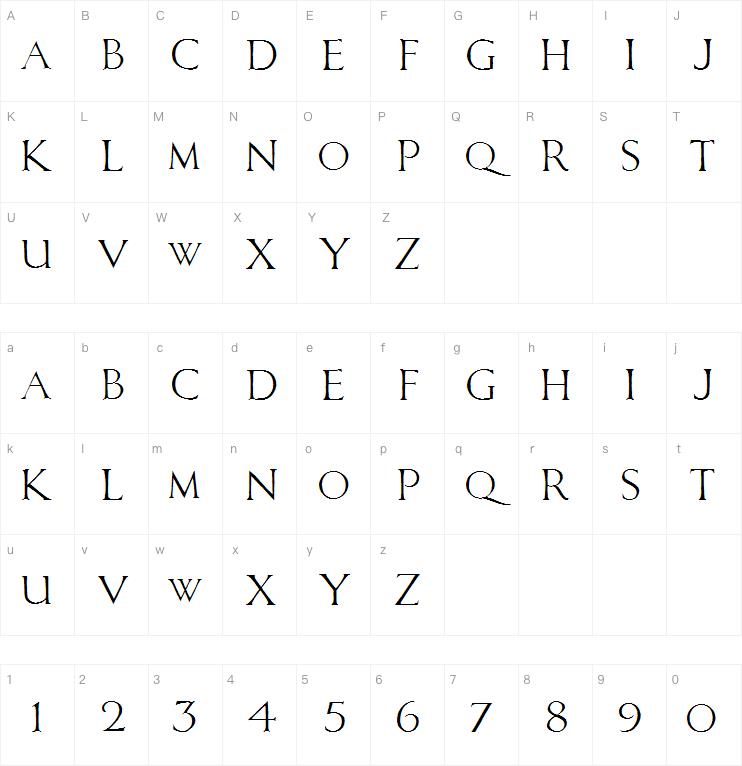 Caligula Dodgy字体