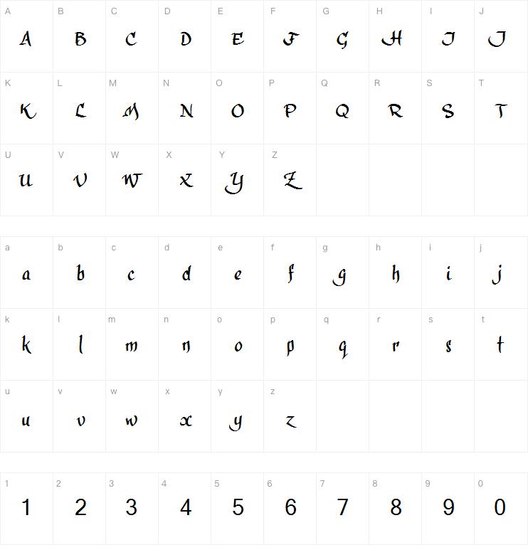 Calligra Phillip字体