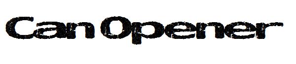 Can Opener字体