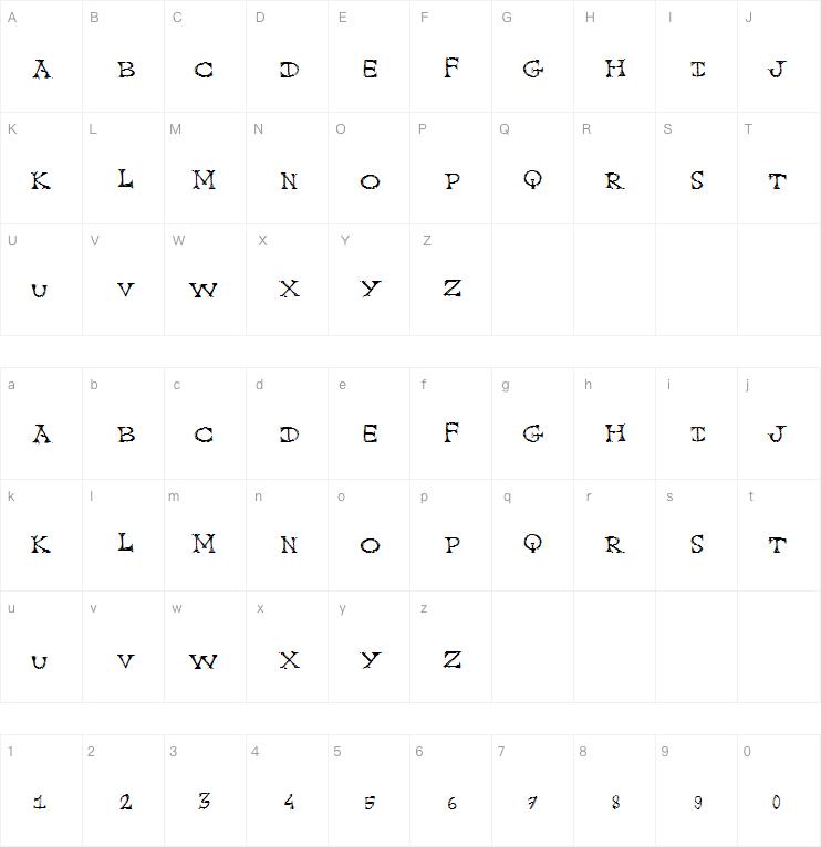 Cap Scratched字体