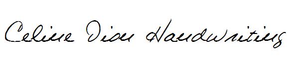 Celine Dion Handwriting
