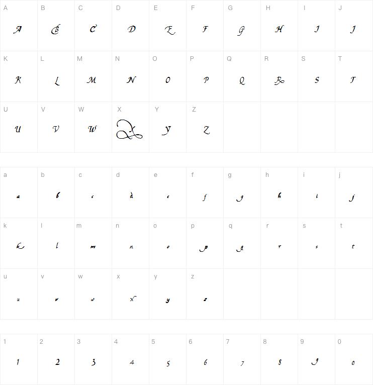 Chancelaresca PW字体