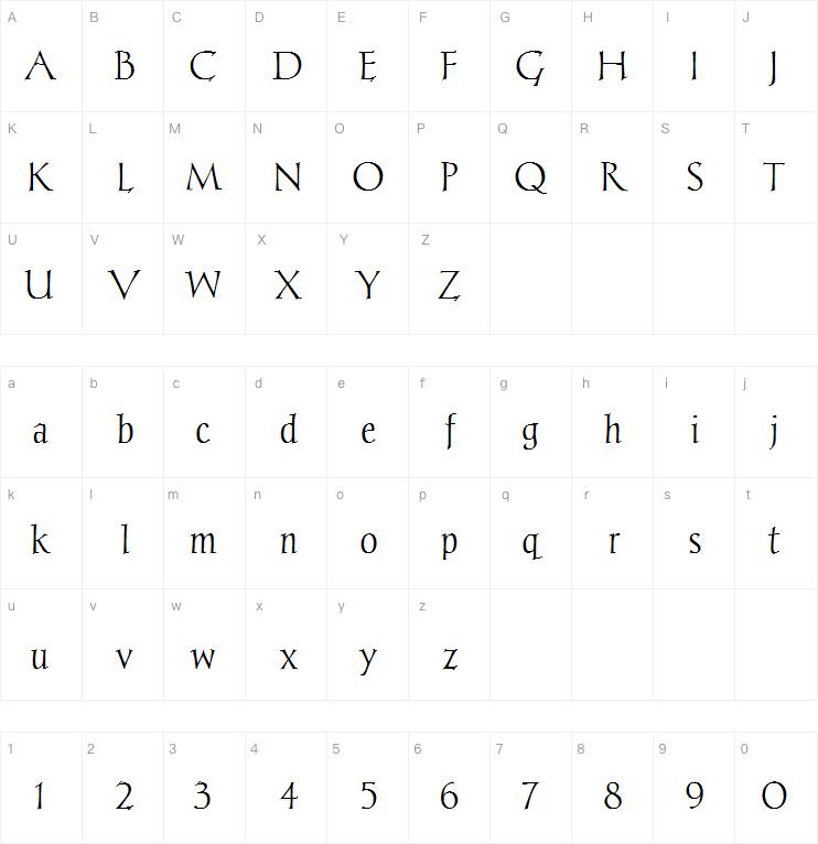 Chantelli Antiqua字体