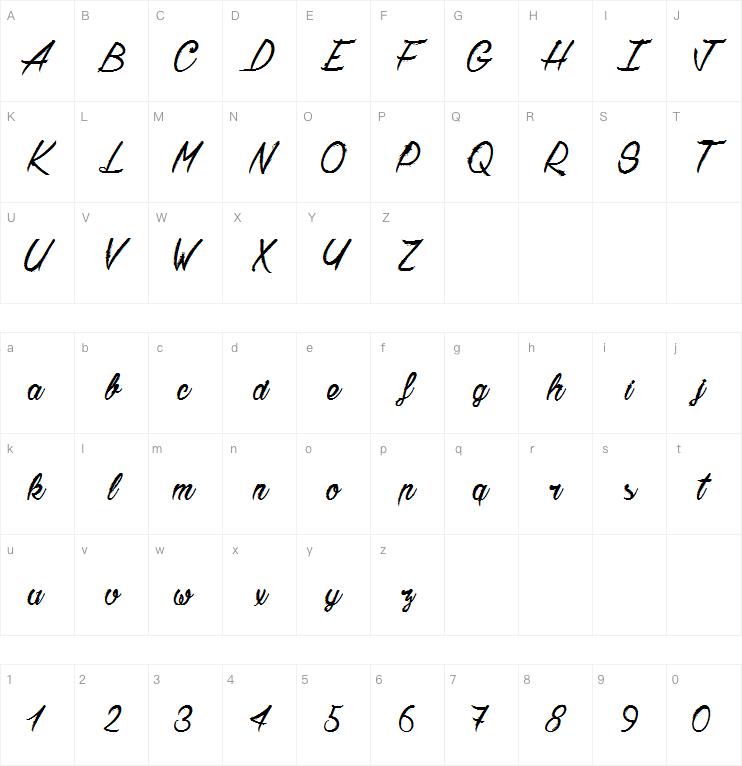 Chardons Brush字体