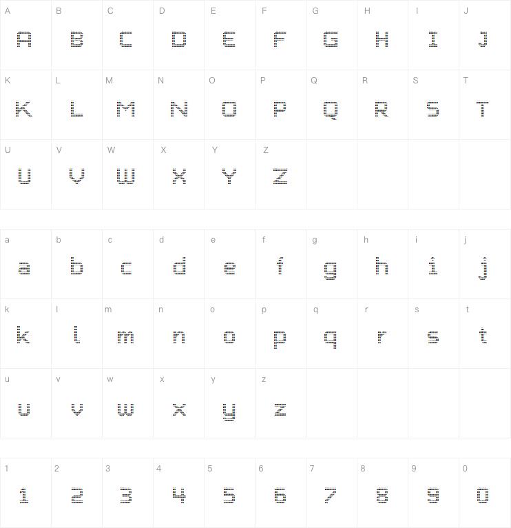 Charlie Dotted字体