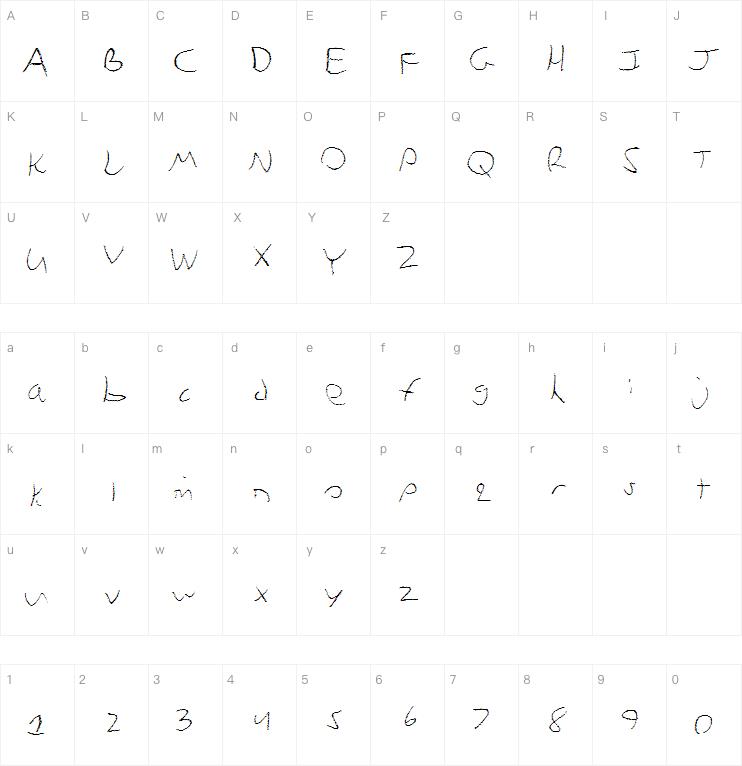 Chicken Scratch字体