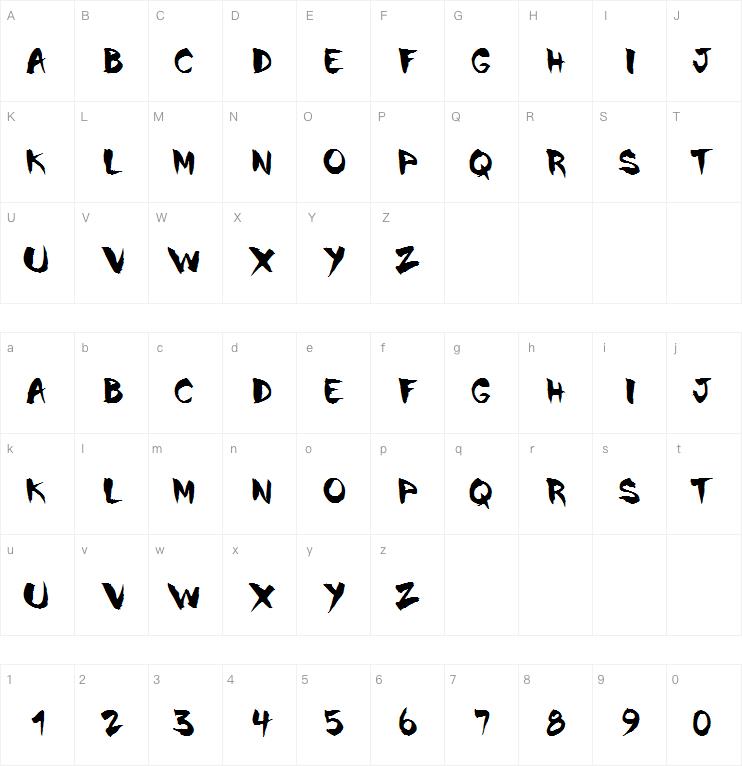 Chinela Brush字体