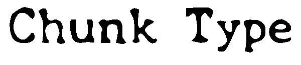 Chunk Type字体