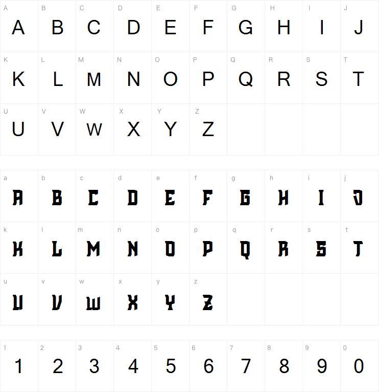Cinematic English字体
