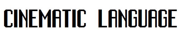 Cinematic Language字体