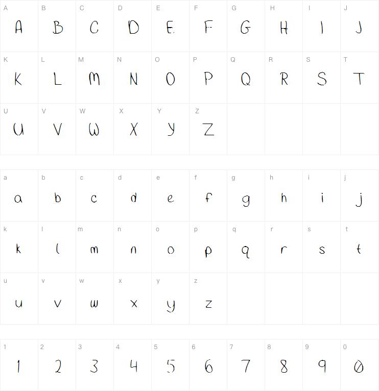 Clean Hand字体
