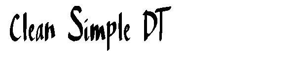 Clean Simple DT字体