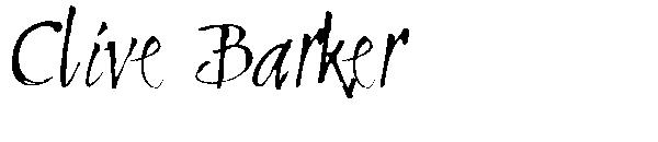 Clive Barker字体