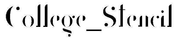 College_Stencil字体