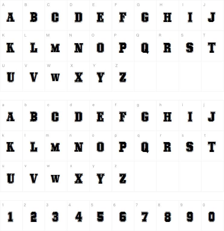 COLLEGE FREAKS字体