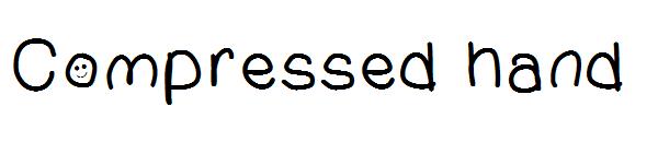 Compressed hand字体
