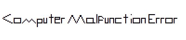 Computer Malfunction Error