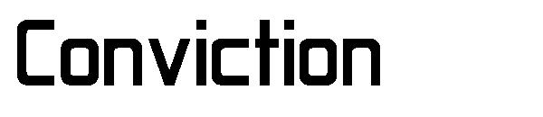 Conviction字体